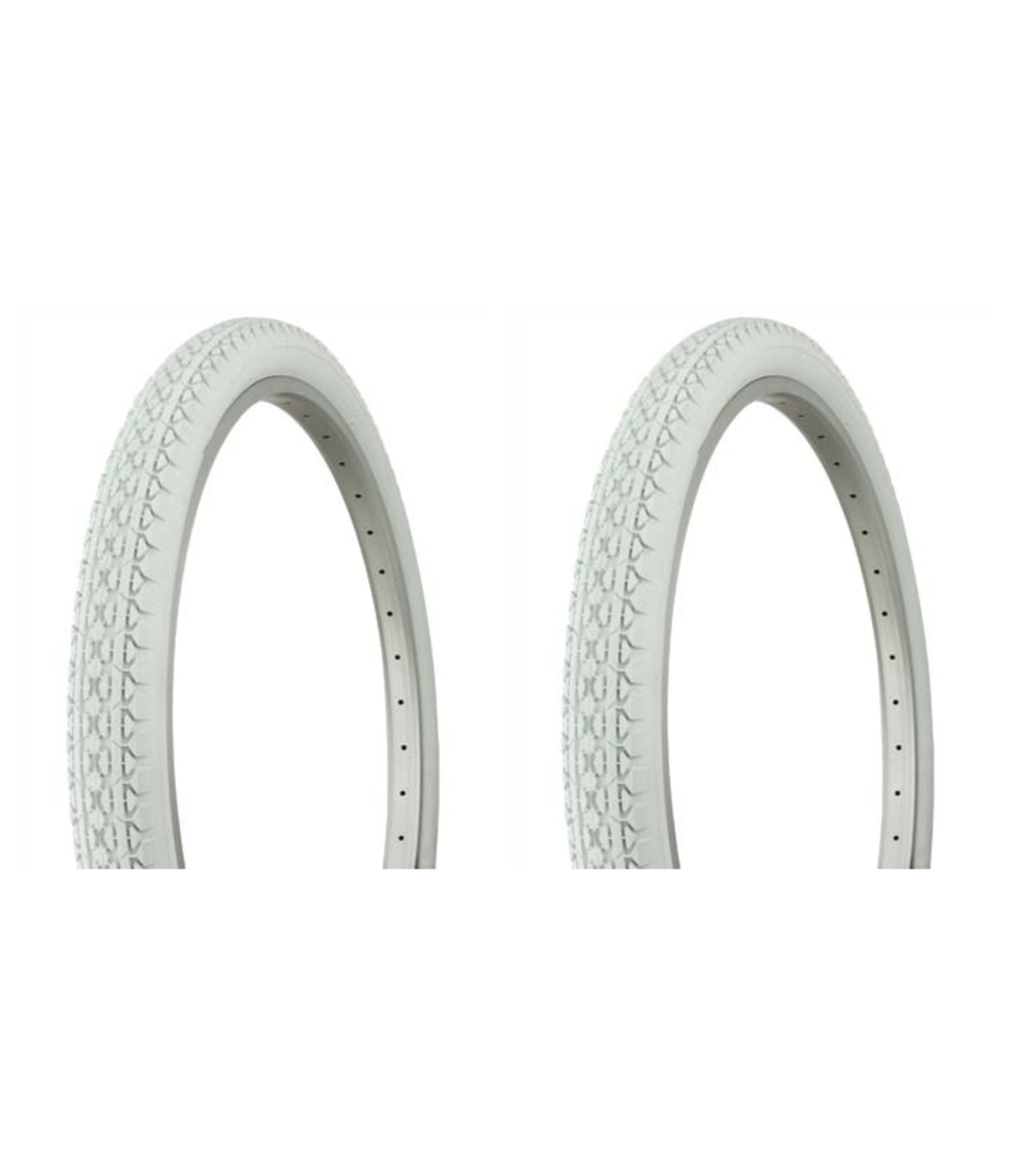 Tire set. 2 Tires. Two Tires Duro 26" x 2.125" White/White Side Wall HF-133. Bicycle Tires, bike Tires, beach cruiser bike Tires, cruiser bike Tires