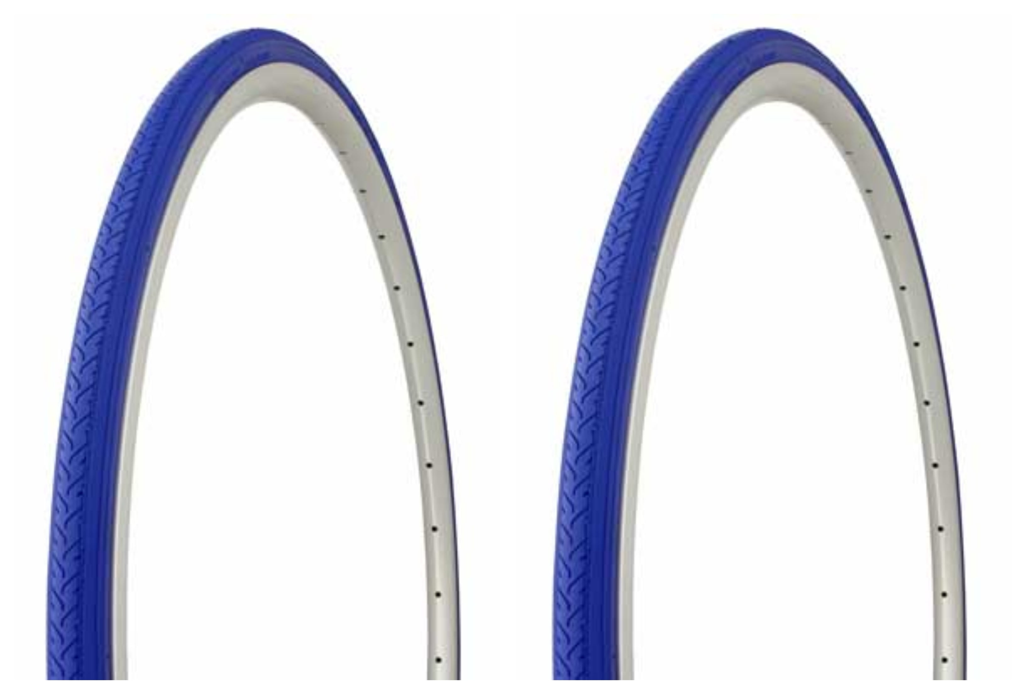Tire set. 2 Tires. Two Tires Duro 700 x 25c Blue/Blue Side Wall HF-187 ...