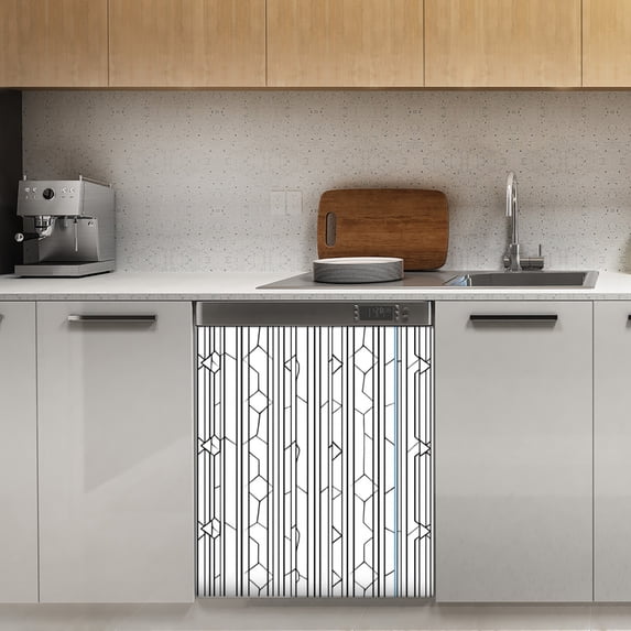 Tire tread abstract design pattern Dishwasher Magnet Cover Decorative Sticker for Home Cabinet Kitchen 23" x26"