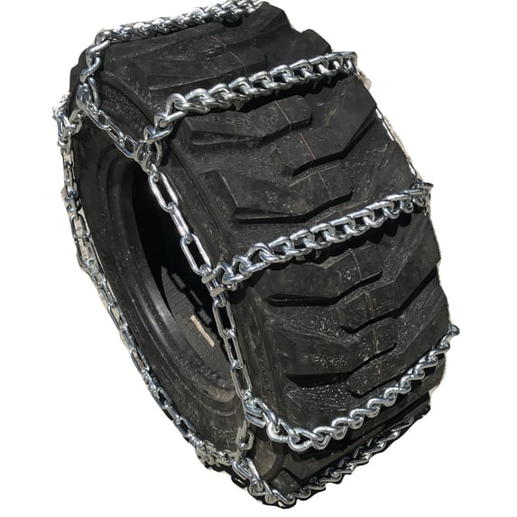 Tirechain 12 16.5 12-16.5 Boron Alloy Ladder Tractor Tire Chains Set Of 2