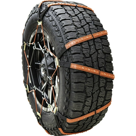 Tirechain 255/50R19 Alpha Trax Snow Tire Chains /Traction Pads Embedded With Alloy Steel Studs, Priced Per Pair.