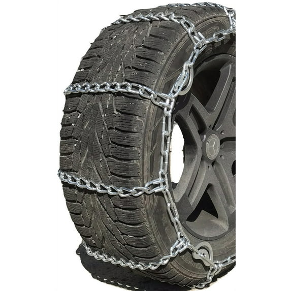 TireChain.com Heavy Duty Twisted Link Truck Tire Chains Thick Cross Chains for Over the Road