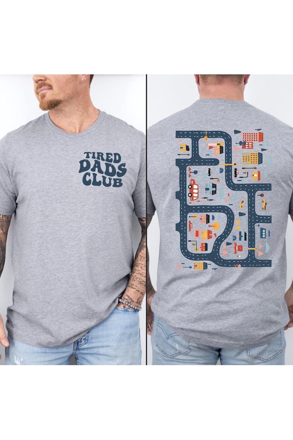 Tired Dads Club Shirt, Play Cars On Dad's Back Tee, Father's Day Gift, Daddy Shirt