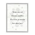 thumbnail image 1 of Tired Of Winter Funny Poem Holiday Graphic Art Gray Framed Art Print Wall Art, 1 of 7