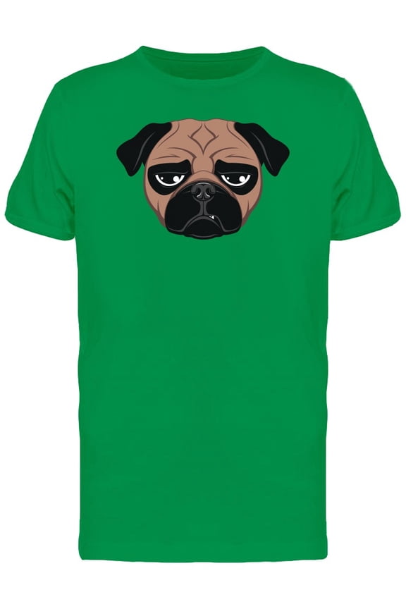 Tired Pug Cartoon Tee Men's -Image by Shutterstock