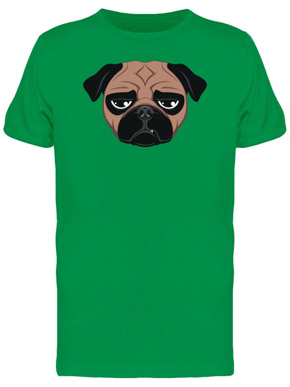 Tired Pug Cartoon Tee Men's -Image by Shutterstock