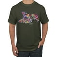 thumbnail image 1 of Tired Sleeping Cat | I Wish I Was My Cat Funny Colorful Kitty | Dean Russo Art Animal Lover Men's T-Shirt, Military Green, Medium, 1 of 6
