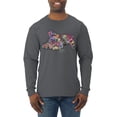 thumbnail image 1 of Tired Sleeping Cat | I Wish I Was My Cat Funny Colorful Kitty | Dean Russo Art Animal Lover Mens Long Sleeve Shirt, Charcoal, XX-Large, 1 of 6