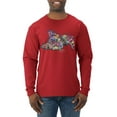 thumbnail image 1 of Tired Sleeping Cat | I Wish I Was My Cat Funny Colorful Kitty | Dean Russo Art Animal Lover Mens Long Sleeve Shirt, Red, X-Large, 1 of 6