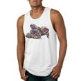thumbnail image 1 of Tired Sleeping Cat | I Wish I Was My Cat Funny Colorful Kitty | Dean Russo Art Animal Lover Mens Tank Top, White, Large, 1 of 6