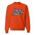 thumbnail image 1 of Tired Sleeping Cat | I Wish I Was My Cat Funny Colorful Kitty | Dean Russo Art Animal Lover Unisex Crewneck Sweatshirt, Orange, XX-Large, 1 of 6