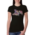 thumbnail image 1 of Tired Sleeping Cat | I Wish I Was My Cat Funny Colorful Kitty | Dean Russo Art Animal Lover Womens Slim Fit Junior Tee, Black, Small, 1 of 6