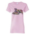 thumbnail image 1 of Tired Sleeping Cat | I Wish I Was My Cat Funny Colorful Kitty | Dean Russo Art Animal Lover Womens T-Shirt, Light Pink, Large, 1 of 6