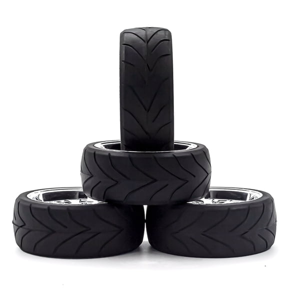 Tires RC Drift Tires RC Racing Car Tires 4pcs Replacements For 1/10 HSP94123 94122 D5 RC Drift Car