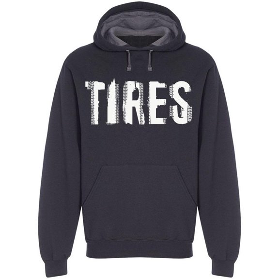Tires. Sticker Hoodie Men -Image by Shutterstock, Male XX-Large