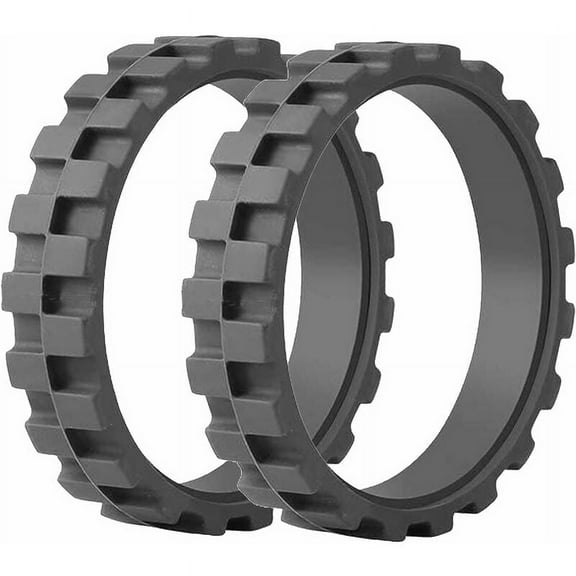 Tires Wheels For Irobot Roomba Series 500, 600, 700, 800 And 900 (Pack 2 Units) Non-Slip, Exceptional Grip And Easy Assembly (2 Pieces, Black)