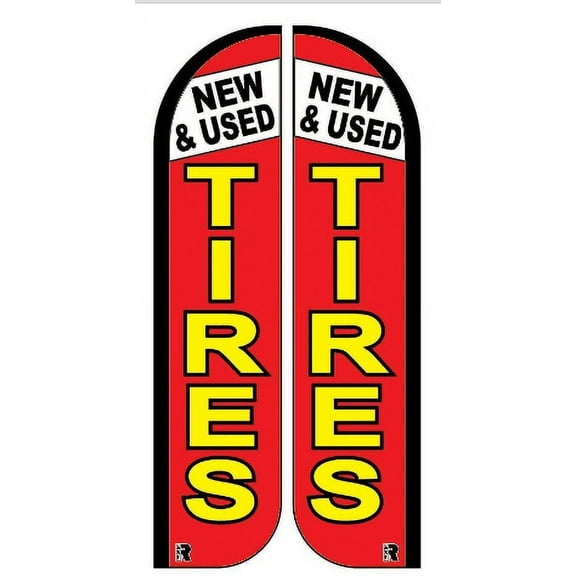 Tires Windless Feather Flag