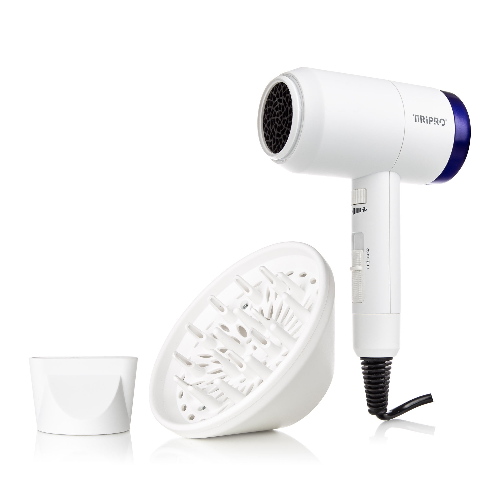 Tiri Pro Prisma Pro Dryer with Adjustable Airflow Technology (Accessories Included) White