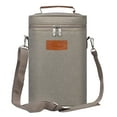 thumbnail image 1 of Tirrinia 2 Bottle Wine Tote Carrier - Leakproof & Insulated Padded Versatile Wine Cooler Bag, 1 of 7