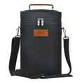 thumbnail image 1 of Tirrinia 2 Bottle Wine Tote Carrier - Leakproof & Insulated Padded Versatile Wine Cooler Bag, 1 of 7