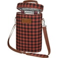 thumbnail image 1 of Tirrinia 2 Bottle Wine Tote Carrier - Leakproof & Insulated Padded Versatile Wine Cooler Bag, 1 of 6