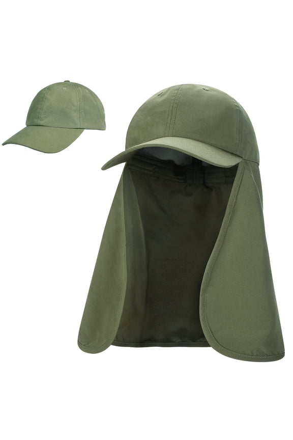 2 In 1 Outdoors UPF 50+ UV Protection Sun Hat for Women, One Size Female Sports Baseball Cap Gardening Fishing Hat with Neck Flap
