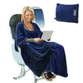 thumbnail image 1 of Tirrinia 4-in-1 Travel Blanket Luxurious Premium Micro Fleece Lightweight 40" x 60" Cobalt Blue, 1 of 8