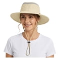 thumbnail image 1 of Tirrinia Fishing Hiking Hat for Women Safari Sun Hat Wide Brim Camping Hiking Fishing Hunting Boating Safari Cap with Adjustable Drawstring Boonie UPF 50+ Tan, 1 of 7