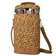 thumbnail image 1 of Tirrinia Insulated 2 Bottle Wine Carrier Tote Cooler Bag for Travel Picnic Padded Champagne Glass Carrying Case, 1 of 7