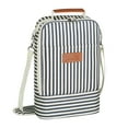 thumbnail image 1 of Tirrinia Insulated 2 Bottle Wine Carrier Tote Cooler Bag for Travel Picnic Padded Champagne Glass, Unique Mothers Day Gifts, 1 of 6