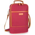 thumbnail image 1 of Tirrinia Insulated 2 Bottle Wine Carrier Tote Cooler Bag for Travel Picnic Padded Champagne Glass, 1 of 8