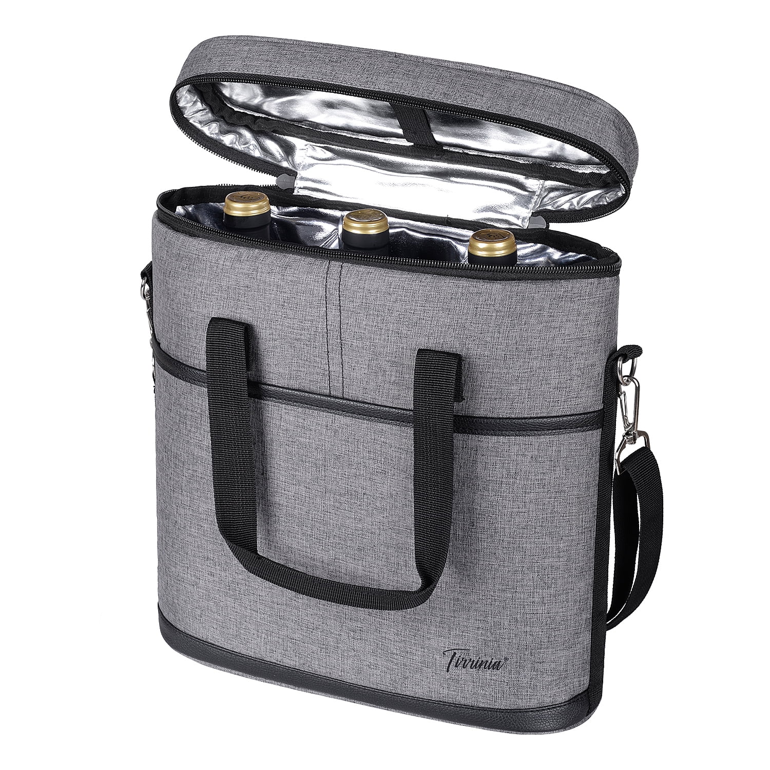 7x3x14 in. 1 Bottle Wine Tote Cooler Bag main image 0