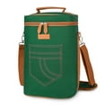 thumbnail image 1 of Tirrinia Insulated 4 Bottle Wine Carrier Tote Cooler Bag for Travel Picnic Padded Champagne Glass Carrying Case Leather, 1 of 7