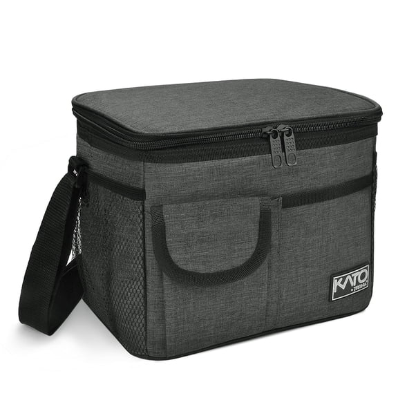 Tirrinia Insulated Lunch Box for Women Men, Small Lunch Bag for Work, Leakproof Reusable Cooler Zipper Pockets, All ages, Clearance, Charcoal