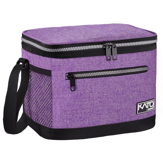 Tirrinia Insulated Lunch Bag for Women Men, Leakproof Thermal Reusable Lunch Box for Adult, Student, Lunch Cooler Tote for Office Work, School, Medium, Purple, 8 L Capacity