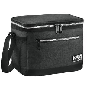 Tirrinia Insulated Lunch Bag for Women Men, Leakproof Thermal Reusable Lunch Box for Adult, Kids, Lunch Cooler Tote for Office Work, School, Medium, Charcoal