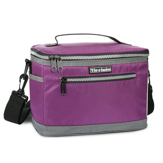 Tirrinia Insulated Lunch Bag for Women/Men - Oxford Reusable Box for Office Work School Picnic Beach - Cooler Lunch Bag Container Picnic Tote with Shoulder Strap,7.8L/ 15 Can Capacity