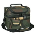 thumbnail image 1 of Tirrinia Insulated Lunch Box for Men Women, Leakproof Thermal Bento Lunch Bag Cooler Tote, Dual Compartment with Shoulder Strap, 10.3" x 7.5" x 8.6", Camo, 1 of 8