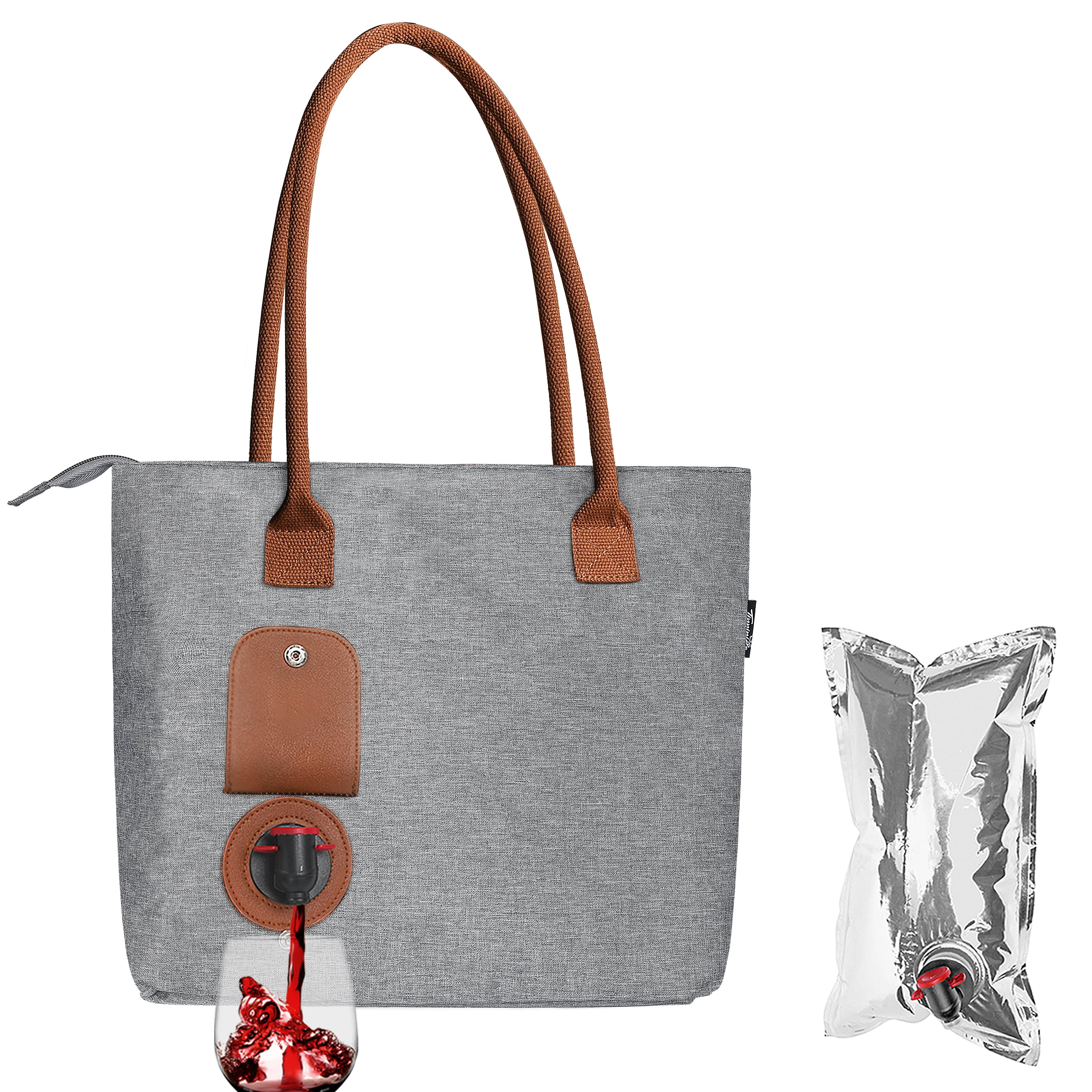 WINE THE SKY'S THE LIMIT LARGE WOVEN TOTE BAG main image 0