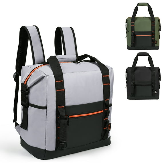 Tirrinia Leakproof Insulated Ice Cooler Bag - 36 Cans Large Capacity Portable , Polyester Collapsible Lunch Box ,Grocery Bags,Insulated Lunch Tote for Beach, Work, Trip