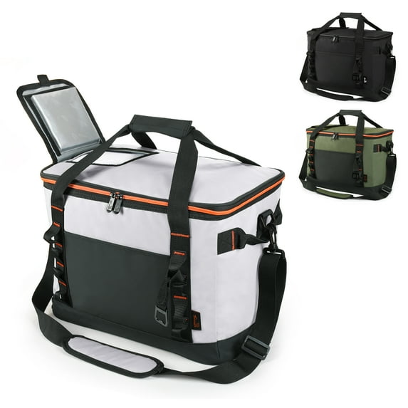 Tirrinia Leakproof Insulated Ice Cooler Bag,Portable Collapsible Lunch Box,Lunch Tote Bag for Beach, Work, Trip,Camping,48 Cans Large Capacity,Back To School Supplies Back To College