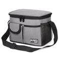 thumbnail image 1 of Tirrinia Leakproof Insulated Lunch Bags for Women, Men And Kids, Heat-welded Technology, Thermal Bento Lunch Box Tote, Medium, Gray, 8L/ 15 Cans, 10" x 7" x 7.7", 1 of 8