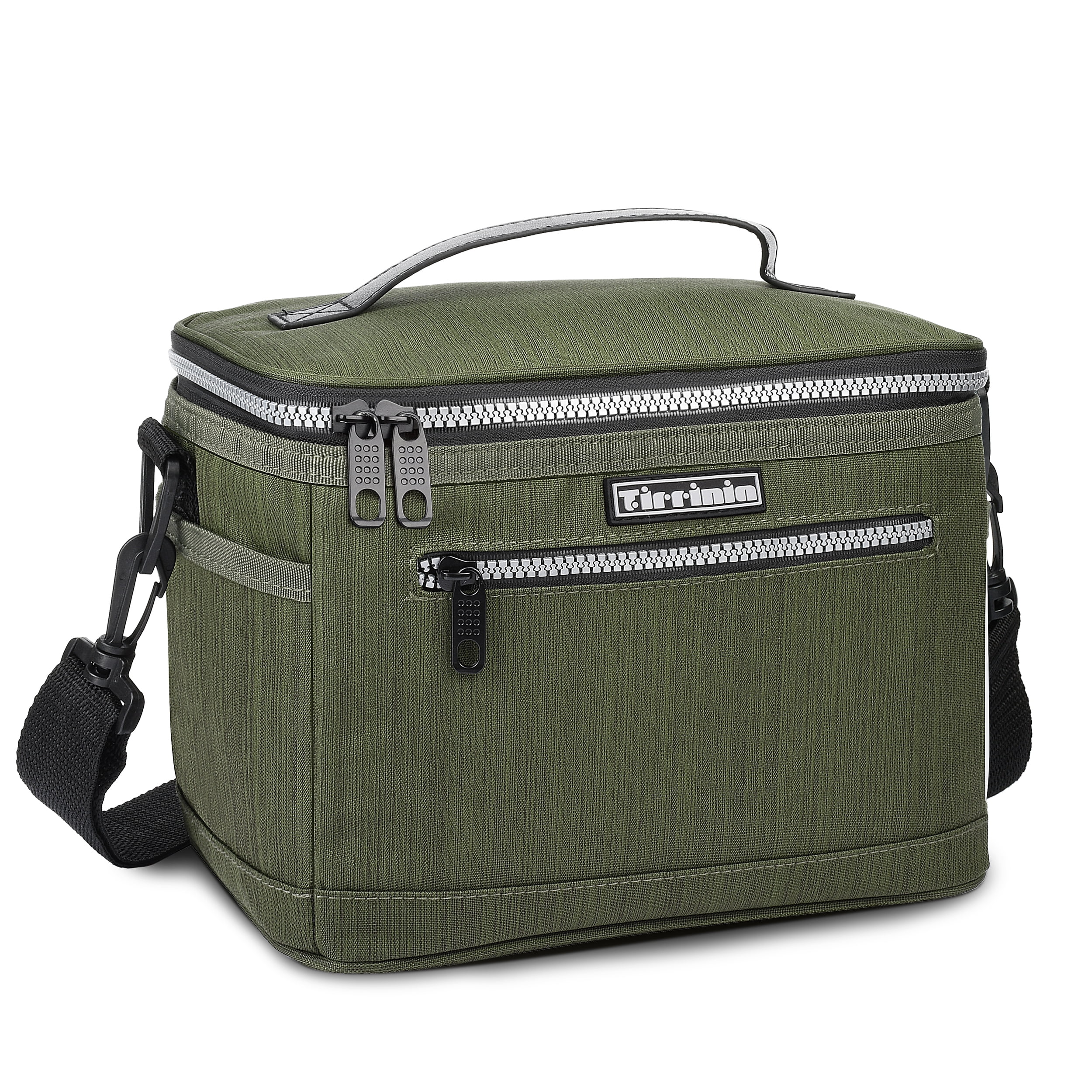 Medium Olive Insulated Thermal Lunch Tote Bag