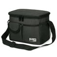 thumbnail image 1 of Tirrinia Leakproof Thermal Bento Lunch Bag For Women, Heat-welded technology, Men And Kids, Heat-welded Technology, Medium, Black, 7.8/ 15 Cans, 1 of 8