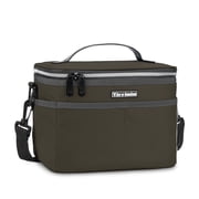 Tirrinia Leakproof Thermal Reusable Insulated Lunch Bag for Men and Women With Shoulder Strap, Black Checkered