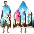 thumbnail image 1 of Tirrinia Lightweight Beach Poncho Towel with Hood for Adult, Quick Dry Travel, Surfer Pool Camping, 1 of 7