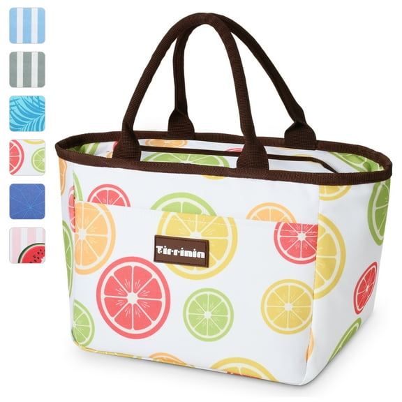 Tirrinia Tote Lunch bag for Women, Reusable Leak Proof Lunch Box, Thermal Lunch Bag Leakproof for Work Office, Picnic, Travel, School