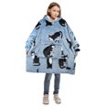 thumbnail image 1 of Catalonia Oversized Blanket Sweatshirt, Sherpa  Fleece Hoodie, Super Soft Warm Comfortable Pullover with Large Front Pocket for Boys Girls Teens Kids(7-13 yr), 1 of 7