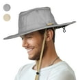 thumbnail image 1 of Tirrinia Outdoor Boonie Sun Hats for Men, Mesh Bucket Hat with Wide Brim, Camping, Hiking, Fishing, Hunting, Boating, Safari Cap with Adjustable Drawstring, Gray, 1 of 8