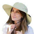 thumbnail image 1 of Tirrina Women's Outdoor Sun Protection Fishing Cap with Neck Flap Wide Brim Mesh Hat for Travel Camping Hiking Hunting, 1 of 7